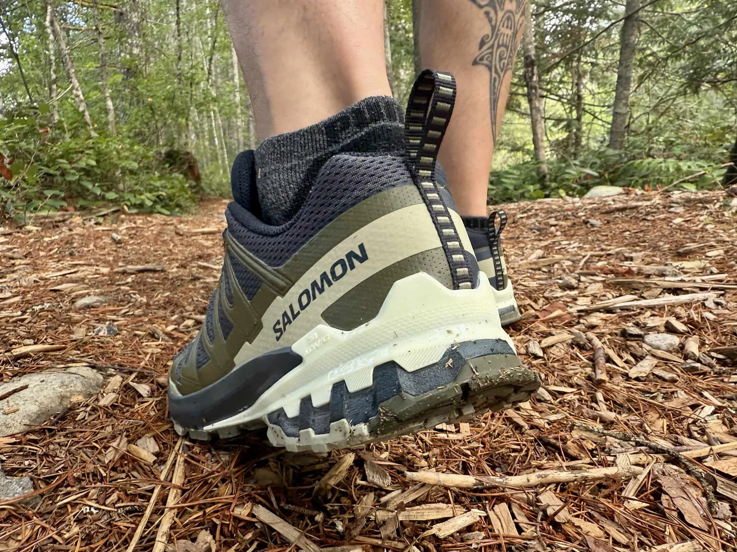Macro shot of the EnergyCell midsole and the rear chassis area of the shoe.