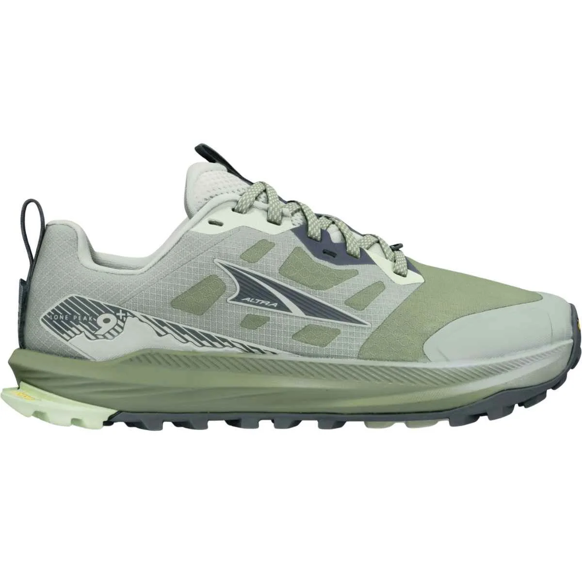 A hiker moving quickly on a technical trail wearing ultralight trail runners.