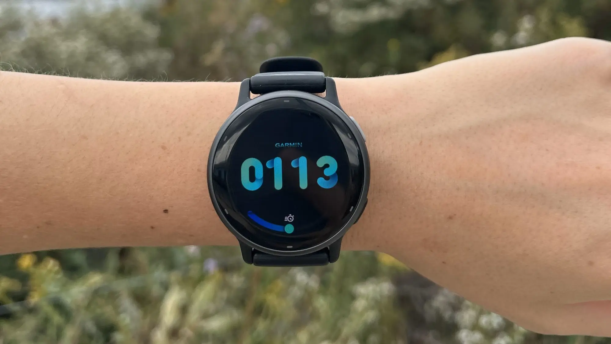 Garmin vivoactive 5 showing fitness tracking features