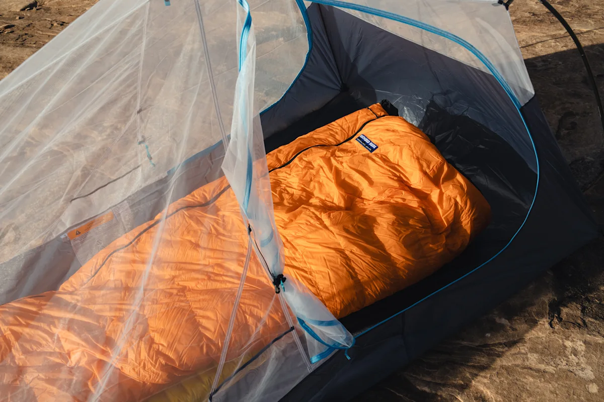 A Flicker UL quilt laid flat to demonstrate its multi-functional use.