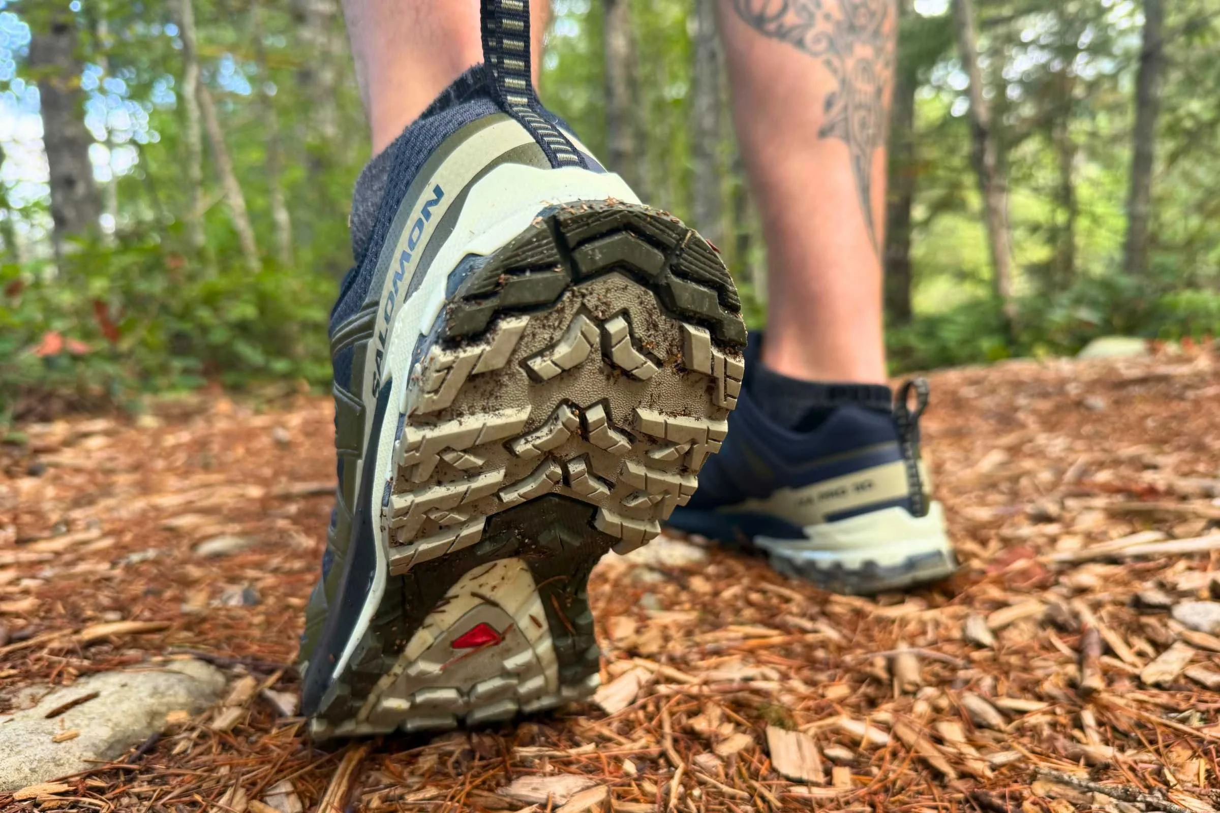 View of the All-Terrain Contagrip outsole showing the lug geometry.