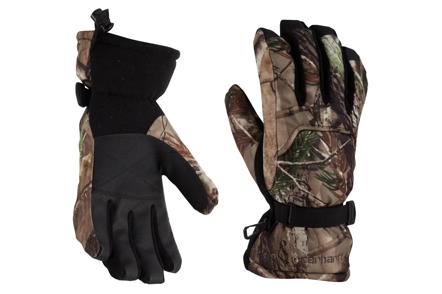 Carhartt Gauntlet Gloves featuring heavy insulation and long cuffs for cold weather protection.