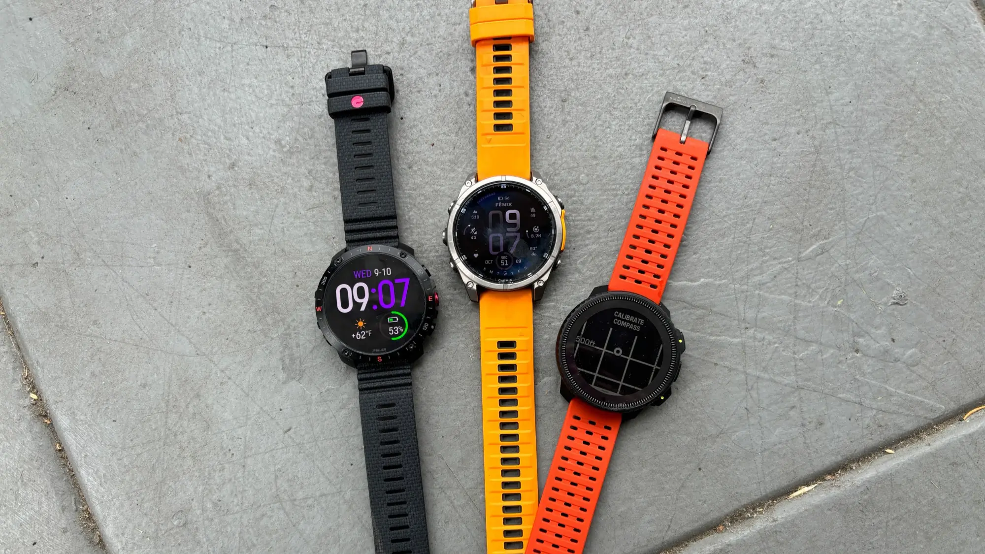 Close-up of a high-resolution watch display showing vibrant colors and sharp text