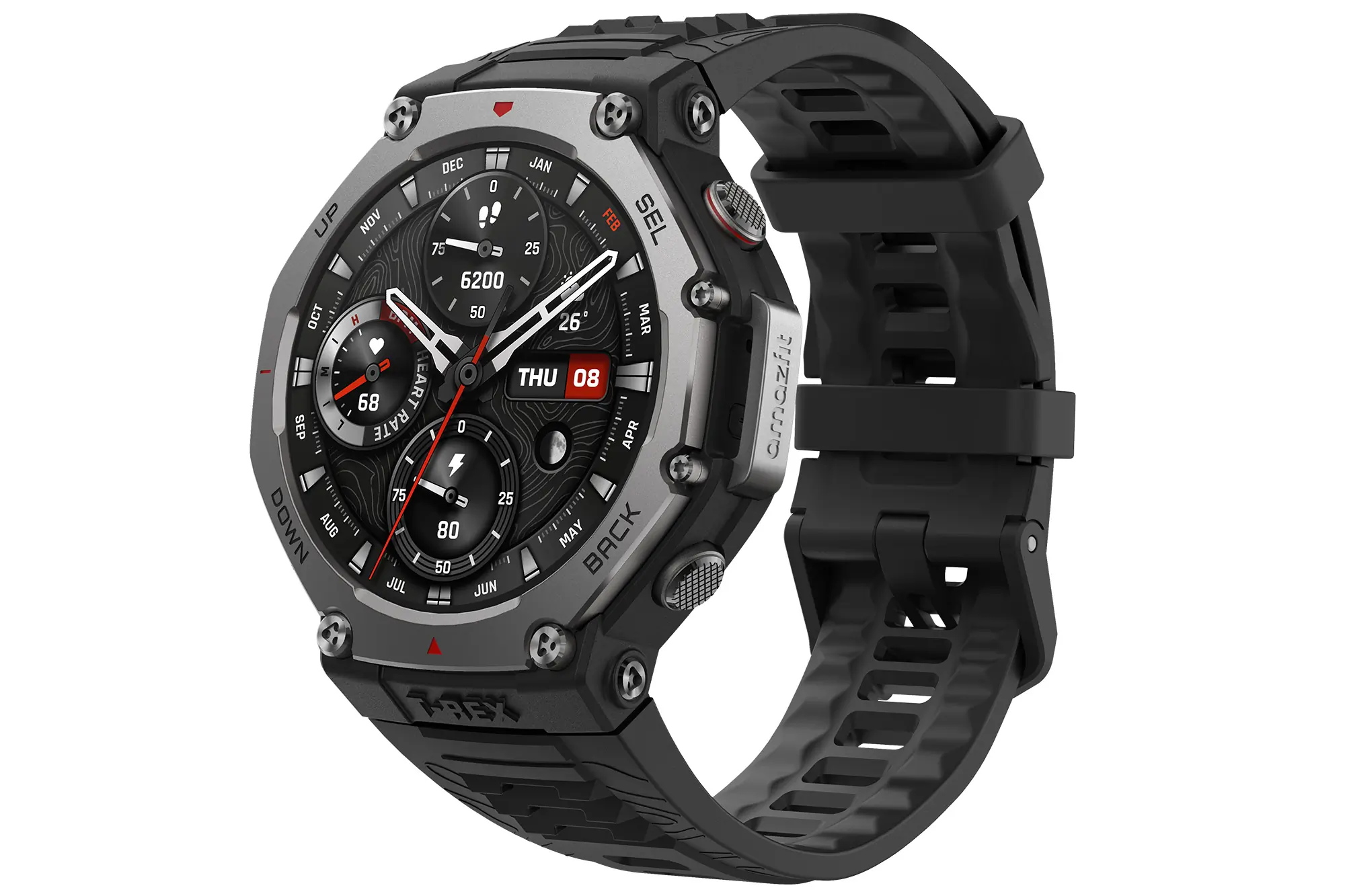 Amazfit T-Rex 3 rugged outdoor watch with a protective casing