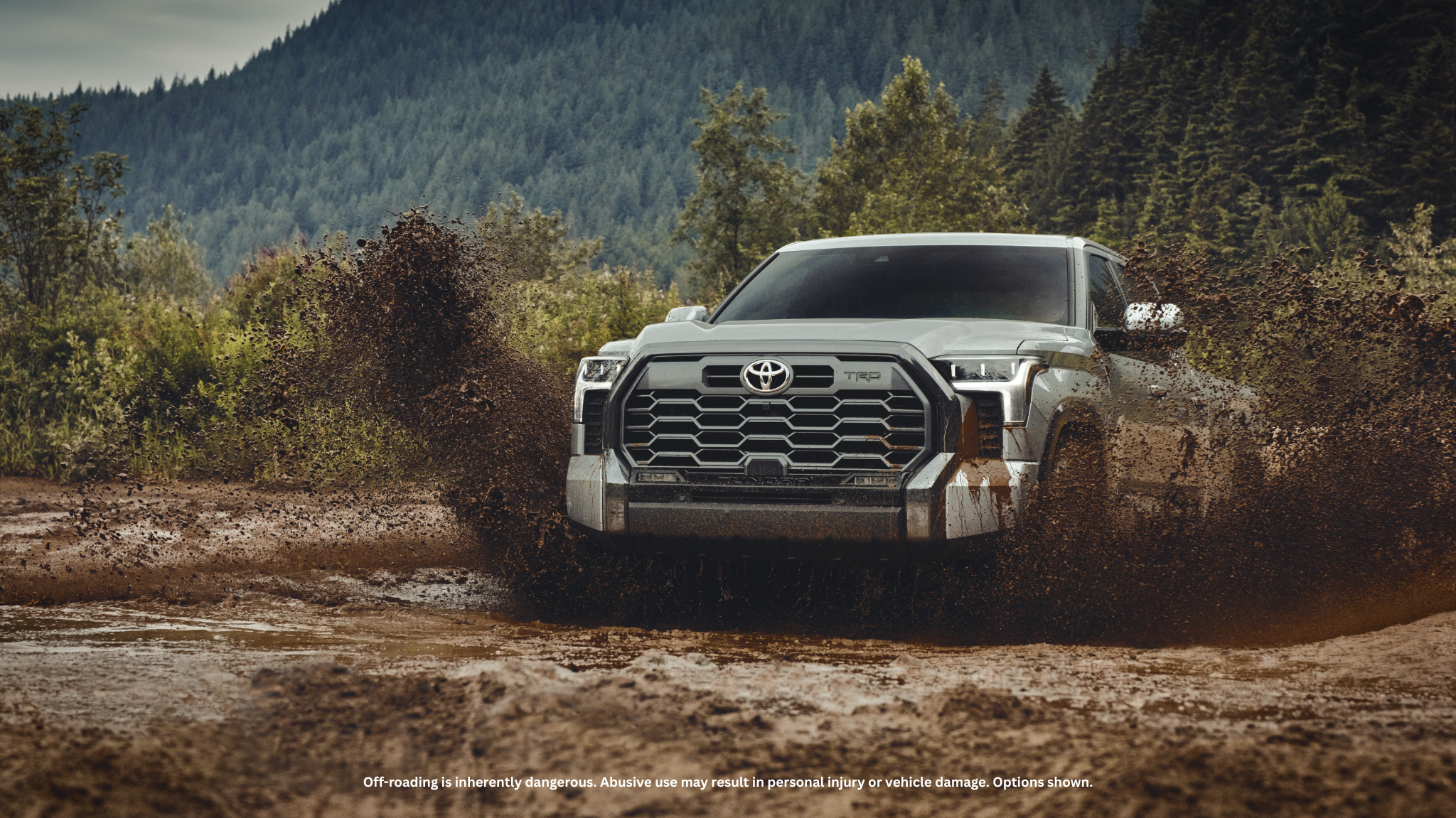 A Toyota Tundra truck prepared for a far-out outdoor adventure.