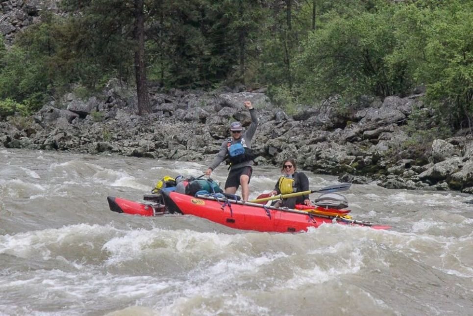 Rugged canyon scenery within the Frank Church River of No Return Wilderness along the Main Salmon River.